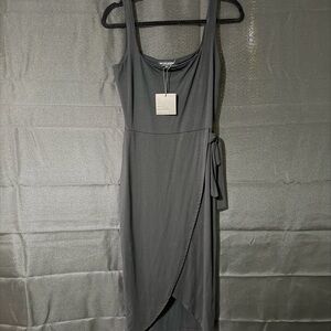 See You Monday black Midi Dress